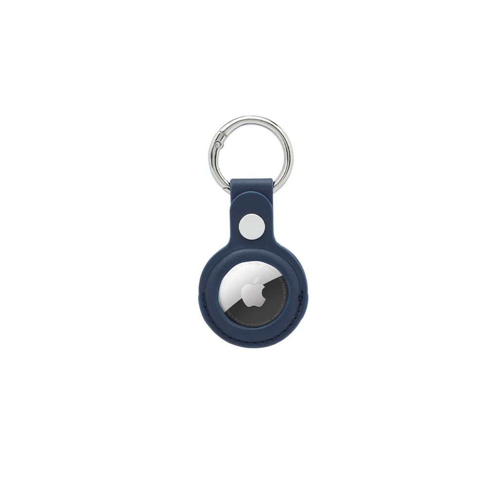 LEEVI - Santhome® PU Keychain with Santhome Tag pocket - Navy Blue