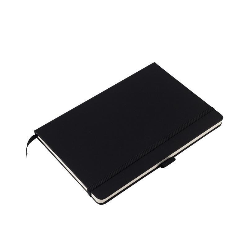 JURSI - Giftology A5 PU Notebook with Pen Loop - Black