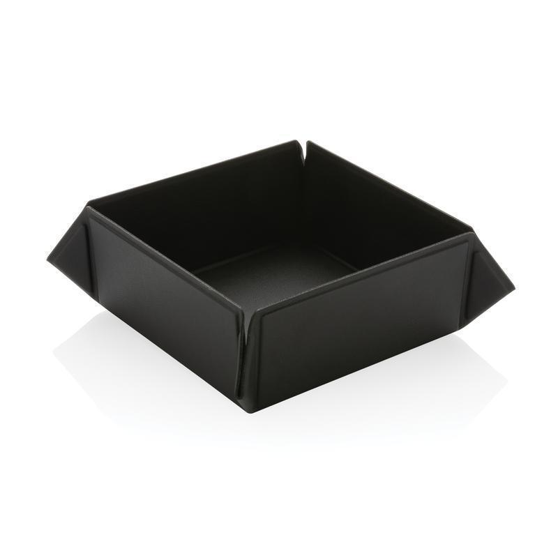 Swiss Peak® RCS Recycled PU Foldable Magnetic Storage Tray - Black