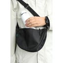 MOURA - GRS Recycled Half Moon Sling Bag - Black