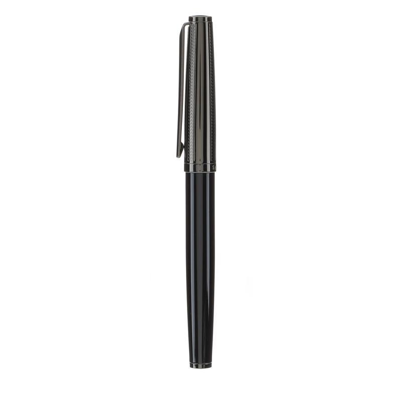 KIRAZ - Santhome® Gift Set of 2 Luxury Pens - Black / Chrome