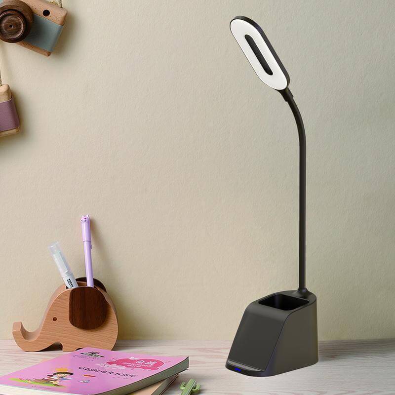 ALMERE - Giftology 3-in-1 Desk Lamp with 15W Wireless Charger & Pen Holder - Black	