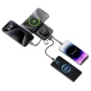 ROTTERDAM - @memorii® 10,000mAh Universal Wireless Powerbank with inbuilt cables - Black