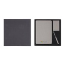 TESSIN - CHANGE ZERO Sustainable Gift Set with Refillable Notebook, Pen & Cardholder - Grey