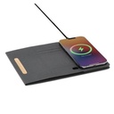 BLACE - CHANGE ZERO Recycled PU 15W Wireless Mousepad & Desk Organizer - Black