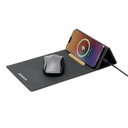 BLACE - CHANGE ZERO Recycled PU 15W Wireless Mousepad & Desk Organizer - Black