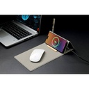 BLACE - CHANGE ZERO Recycled PU 15W Wireless Mousepad & Desk Organizer - Grey