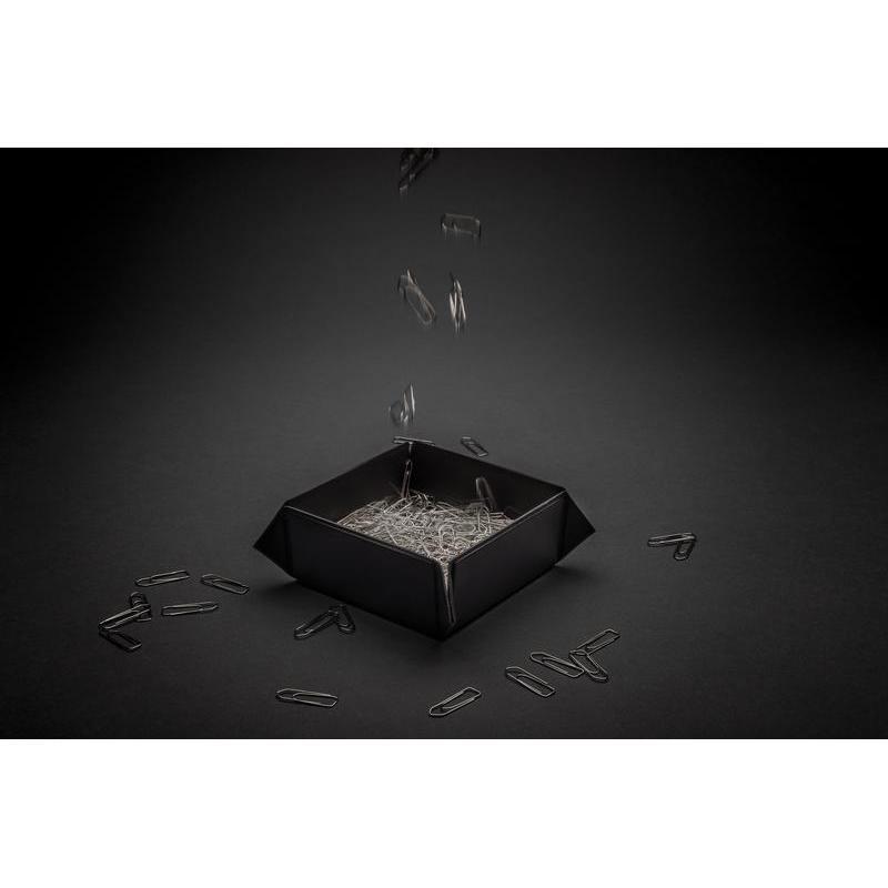 Swiss Peak® RCS Recycled PU Foldable Magnetic Storage Tray - Black