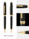 Cross Coventry Classic Black Lacquer with Gold Tone Appointments Ballpoint Pen
