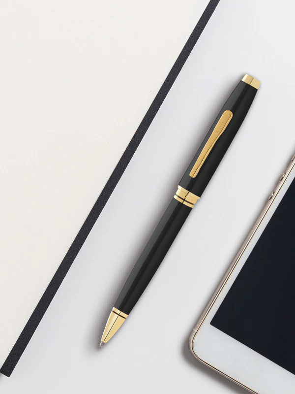 Cross Coventry Classic Black Lacquer with Gold Tone Appointments Ballpoint Pen