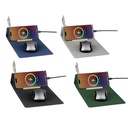 BLACE - CHANGE ZERO Recycled PU 15W Wireless Mousepad & Desk Organizer - Navy Blue