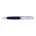 Cross Calais™ Chrome/Blue Lacquer with Polished Chrome Appointments Ballpoint Pen