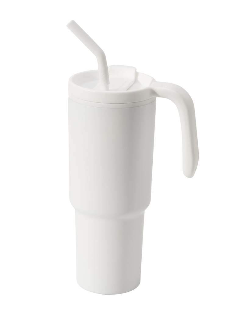 FORZA 360 - Hans Larsen Recycled Stainless Steel/PP Tumbler with 360 Branding - White