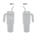 FORZA 360 - Hans Larsen Recycled Stainless Steel/PP Tumbler with 360 Branding - White