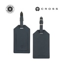CROSS Saffiano Leather Luggage Label - Navy Blue