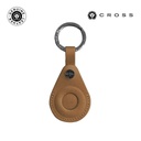 CROSS Leather Airtag Key Ring - Mocha