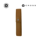 CROSS Leather Single Pen Case with Flap - Mocha