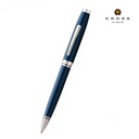 Cross Coventry Blue Lacquer with Polished Chrome Appointments Ballpoint Pen (Blue Ink)