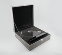 SAUDI MAP CRYSTAL in the Shape of the Saudi Arabia Map, made in high-quality clear crystal on sleek black base. An elegant piece ideal for awards, official recognition, and national occasions, with branding options available.