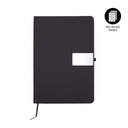 RIPPLE - Giftology A5 Hard Cover Notebook with Metal Plate - Black