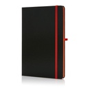 SUKH - SANTHOME A5 Hardcover Ruled Notebook Black-Orange