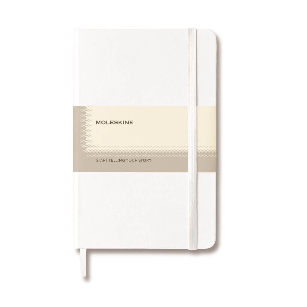 Moleskine Classic Large Ruled Hard Cover Notebook - White