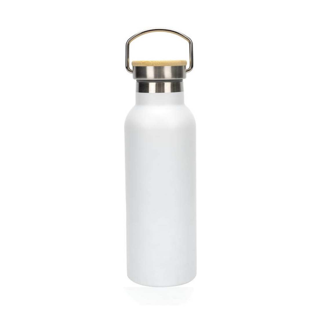 ALMERIA - Giftology Double Wall Stainless Steel Bottle 500ml - White