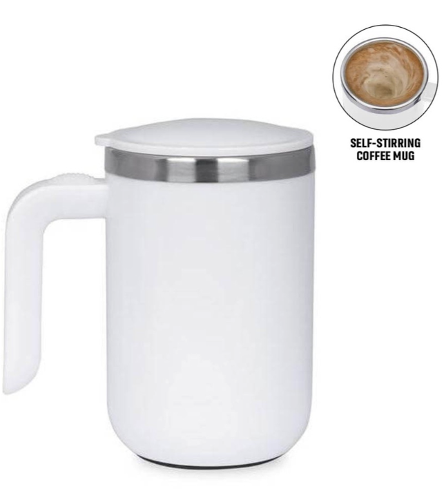 CAFFE - Hans Larsen Auto-Stirring Coffee Mug - White