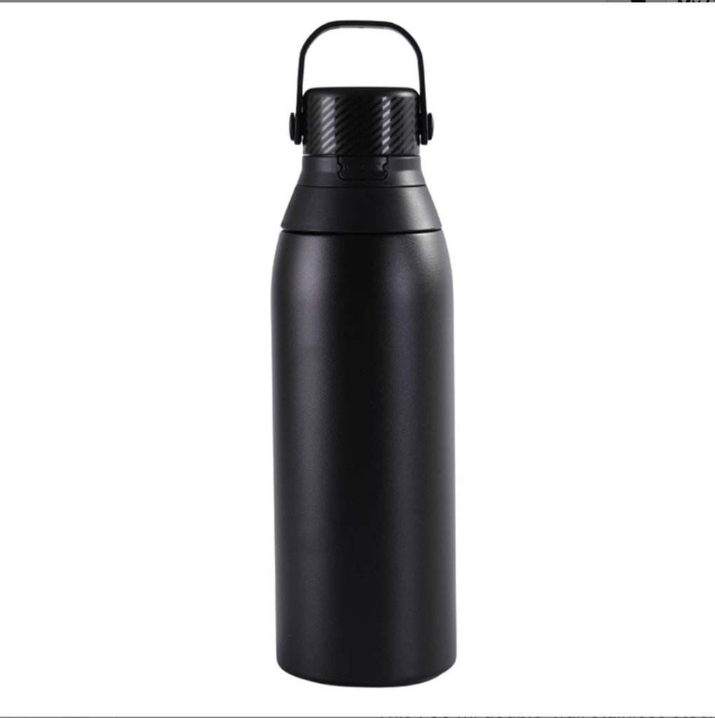 EVORA - Hans Larsen Double Wall Stainless Steel Vacuum Bottle - 750ml - Black