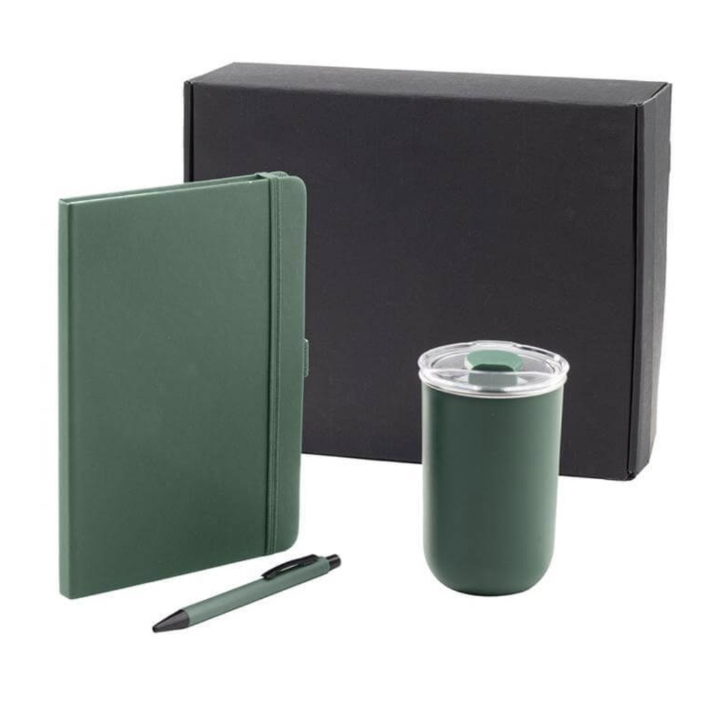 HEVIZ - Giftology Set of Tumbler, A5 Notebook and Pen - Green
