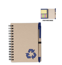 HASSA - eco-neutral A6 Notepad & Pen Set with Sticky Note - Navy Blue