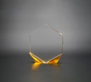 Infused with the Golden Glow of Citrine, HexaCore radiates warmth and optimism. The yellow tone brings a vibrant spirit to the crystal’s form.
