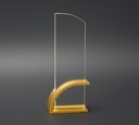 Aurarise has a polished golden curved base with a clear arched upright panel, giving it a clean and classy finish. feels special like to be proud to receive for real effort and recognition.