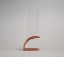 Aurarise has a polished bronze curved base with a clear arched upright panel, giving it a clean and classy finish. feels special like to be proud to receive for real effort and recognition.