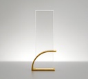 Silvaris has a polished golden curved base with a clear upright panel, giving it a clean and classy finish. feels special like to be proud to receive for real effort and recognition.