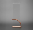 Silvaris has a polished bronze curved base with a clear upright panel, giving it a clean and classy finish. feels special like to be proud to receive for real effort and recognition.