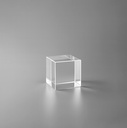 The cubiscent is transparent crystal cube lead free k9 with sharp edges creating mirrored patterns on the surface.making it an elegant choice for awards or decorative uses.