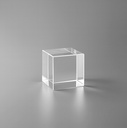 The cubiscent is transparent crystal cube lead free k9 with sharp edges creating mirrored patterns on the surface.making it an elegant choice for awards or decorative uses.