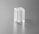 The  Rectaslice cube features a cuboid shape with a clear surface that showcases its high-quality K9 crystal material. This versatile piece offers various customization options, allowing for unique engraving or design possibilities.