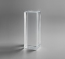 The Quadiscent crystal is made from high-quality lead-free K9 crystal, offers versatile customization options and comes in multiple sizes, with its simple design, making it an elegant choice for awards or decorative uses.
