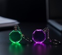 KeySphere a uniquely shaped round crystal keychain with multicolor lighting effect. Perfect for engraving like logos or special messages transforming it into a glowing, unforgettable keepsake.
