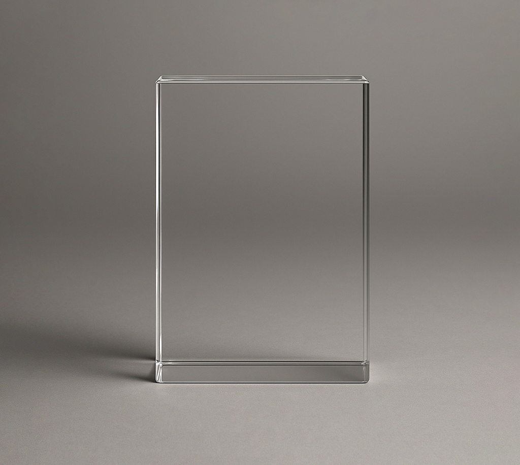 The Quadiscent-Biga crystal is made from high-quality, lead-free K9 crystal admired for its unmatched clarity and brilliance. It offers versatile customization options and comes in multiple sizes, making it an elegant choice for awards or decorative uses.