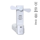 ZEPHYR - @memorii 4-in-1 Fan Powerbank, Safety Alarm & Torch - White