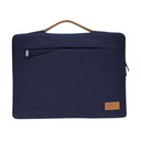 SALCEA - Santhome® 15" Laptop Sleeve - Navy Blue/Tan