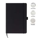 JURSI - Giftology A5 PU Notebook with Pen Loop - Black