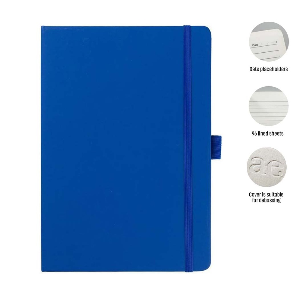 JURSI - Giftology A5 PU Notebook with Pen Loop - Royal Blue