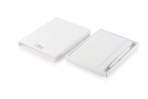 [GSGL 209] LIBELLET Giftology A5 Notebook With Pen Set (White)