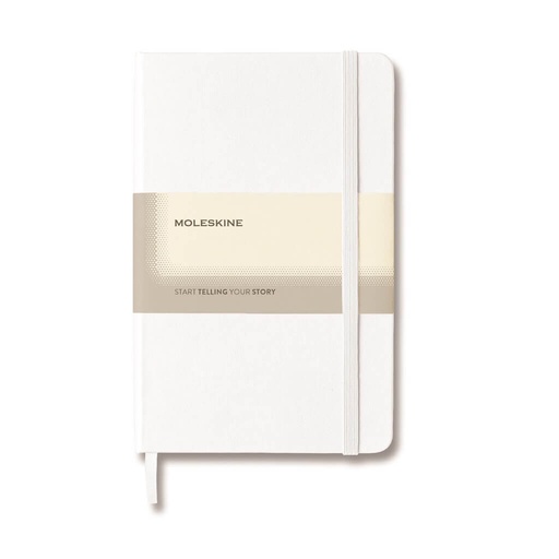 [OWMOL 307] Moleskine Classic Large Ruled Hard Cover Notebook - White