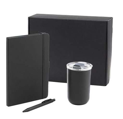 [GSGL 9599] HEVIZ - Giftology Set of Tumbler, A5 Notebook and Pen - Black