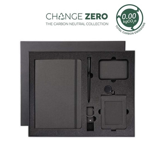 [GSSN 9607] ALMADA - CHANGE ZERO Sustainable 5pc Onboarding Gift Set - Black